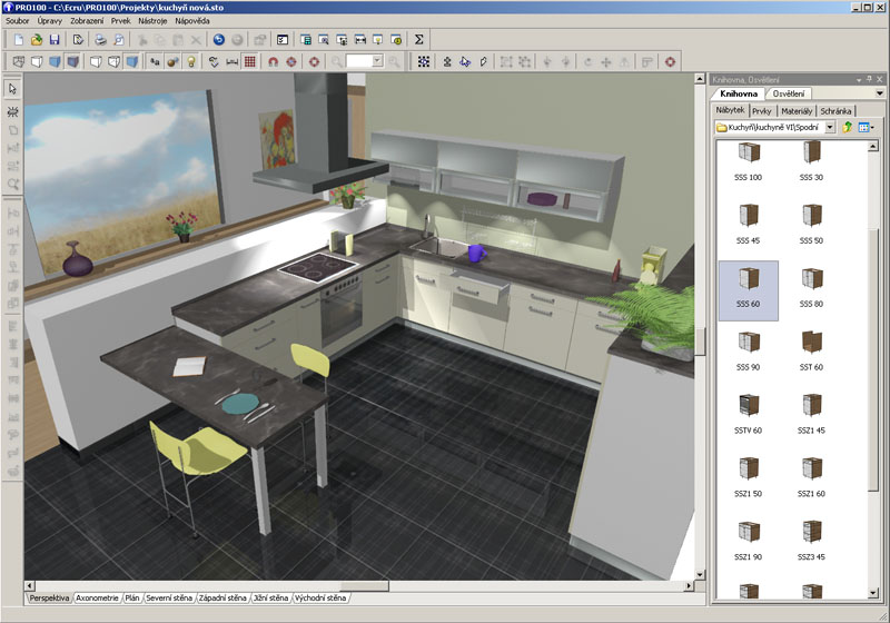 Версия 5.2 3. Pro100 v6 professional. Pro100 кухни Интерфейс. Мебельная программа pro100. Pro100 программа для проектирования комнат.